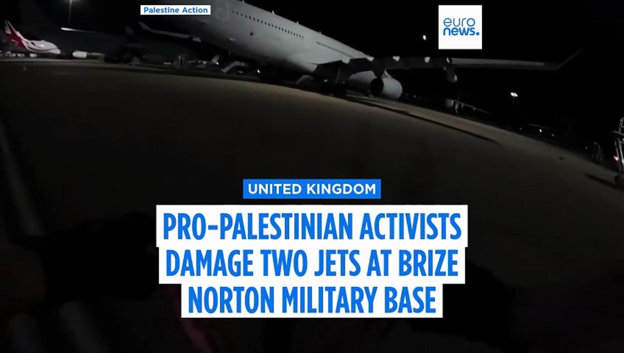 UK police search for pro-Palestinian activists over damage to two jets at RAF Brize Norton