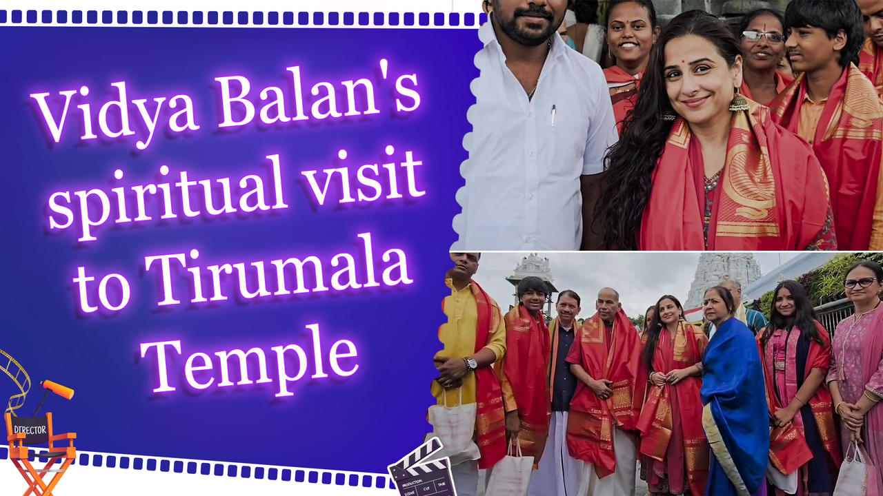 Vidya Balan seek blessings from Lord Venkateswara at Tirumala Temple