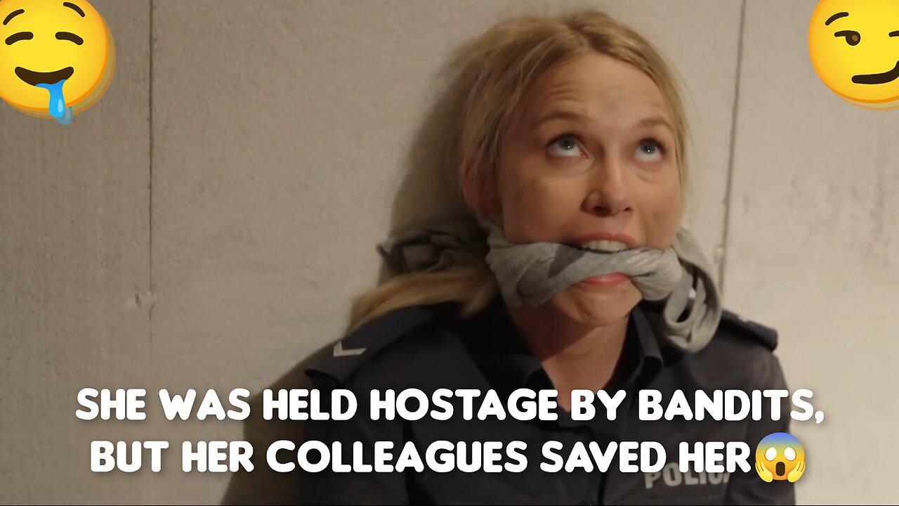 She was held hostage by bandits, but her colleagues saved her😱😮