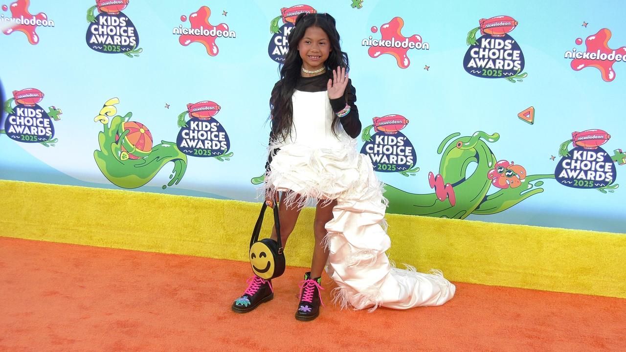 Maia Kealoha 2025 Kids' Choice Awards Orange Carpet
