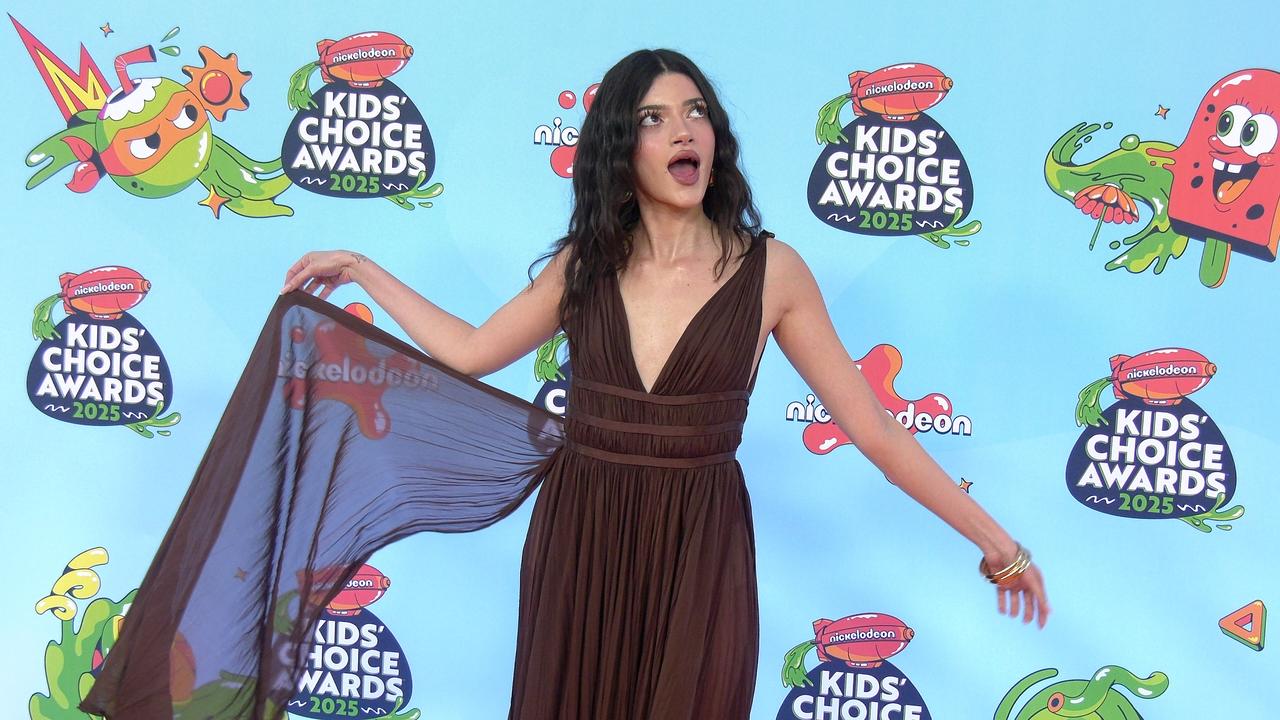 Fabiola Baglieri 2025 Kids' Choice Awards Orange Carpet