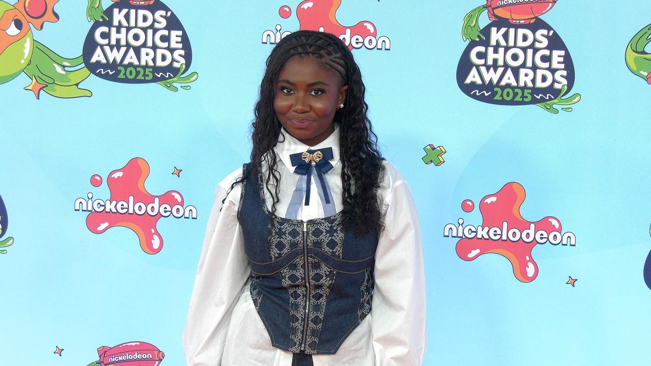 Celina Smith 2025 Kids' Choice Awards Orange Carpet