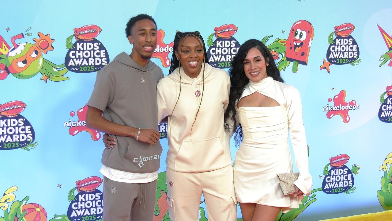 Angel Wiley, Renee Montgomery, and Sirena Grace 2025 Kids' Choice Awards Orange Carpet