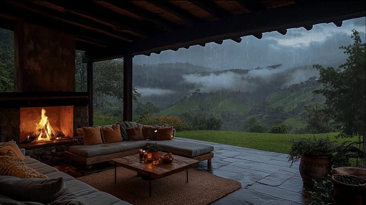 Escape to this cozy mountain hideaway. 🏔 🔥