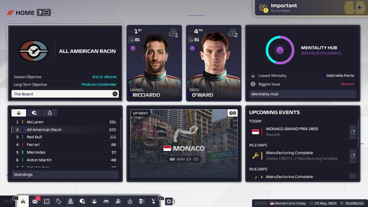 F1 Manager 24 My Dream Team | Monaco
