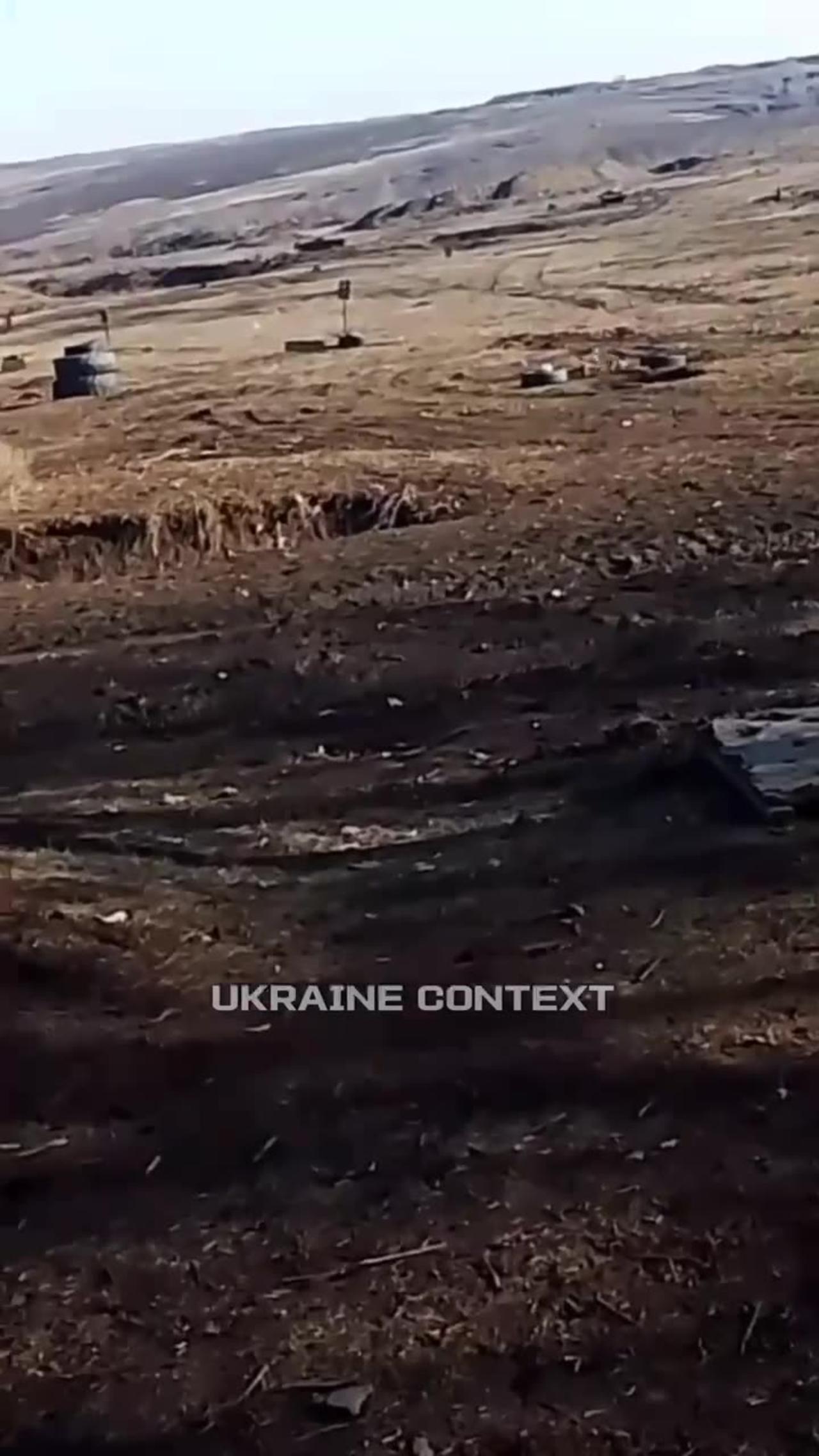 🔥 The Russian kamikaze drone "Mars" on fiber optics with a cumulative projectile