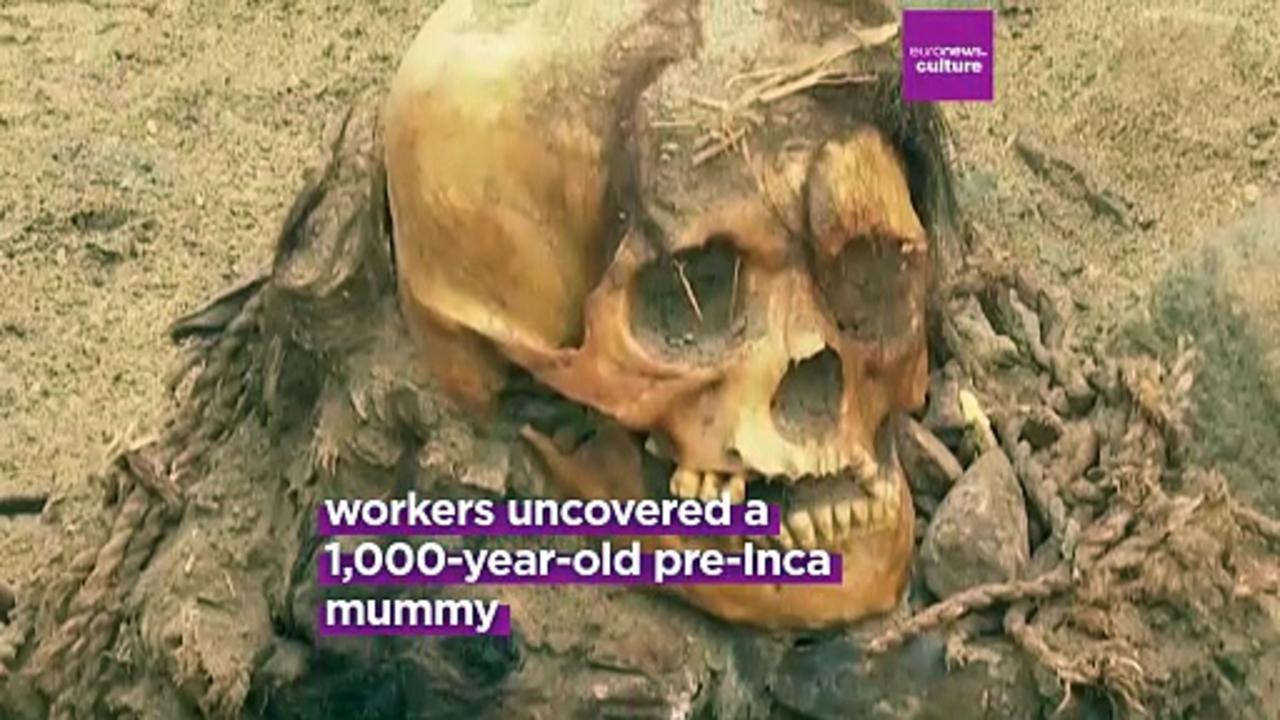 1,000-year-old pre-Inca mummy discovered just half a metre below a street in Lima