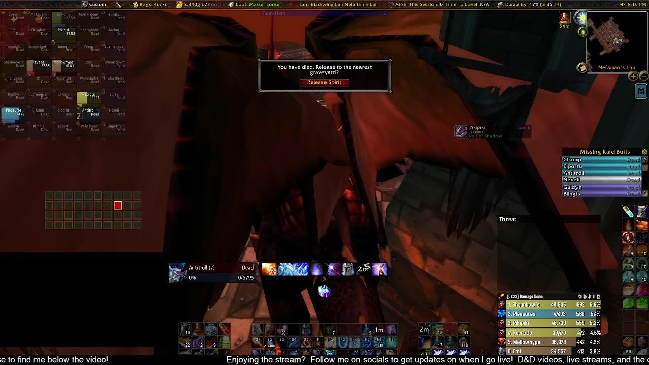 AQ40 PREP! | Mage POV | BWL/MC <Tribe> Guild Run