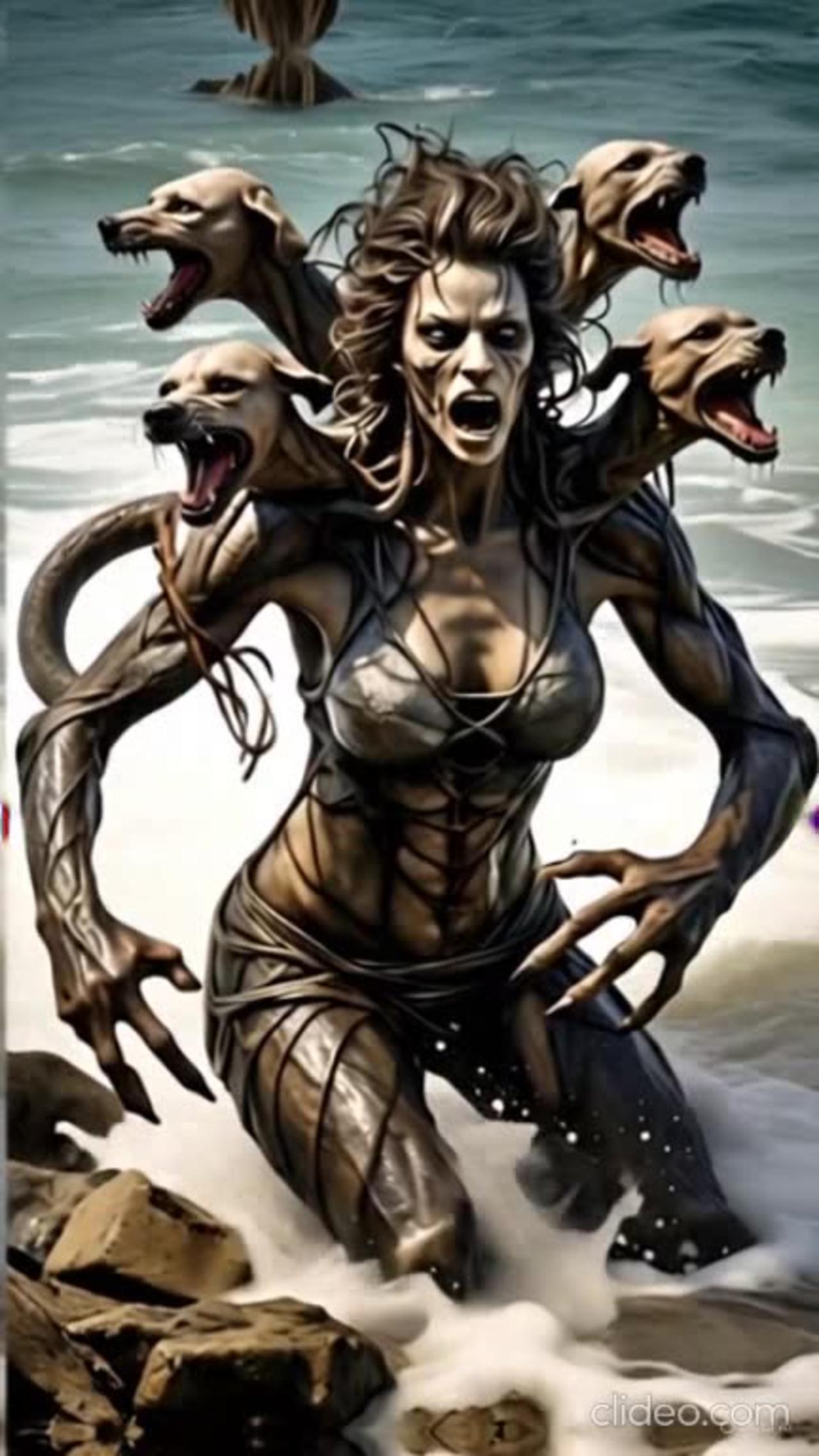 Top 5 things about Scylla A Greek monster woman with dog heads who attacked sailors #realknowledge