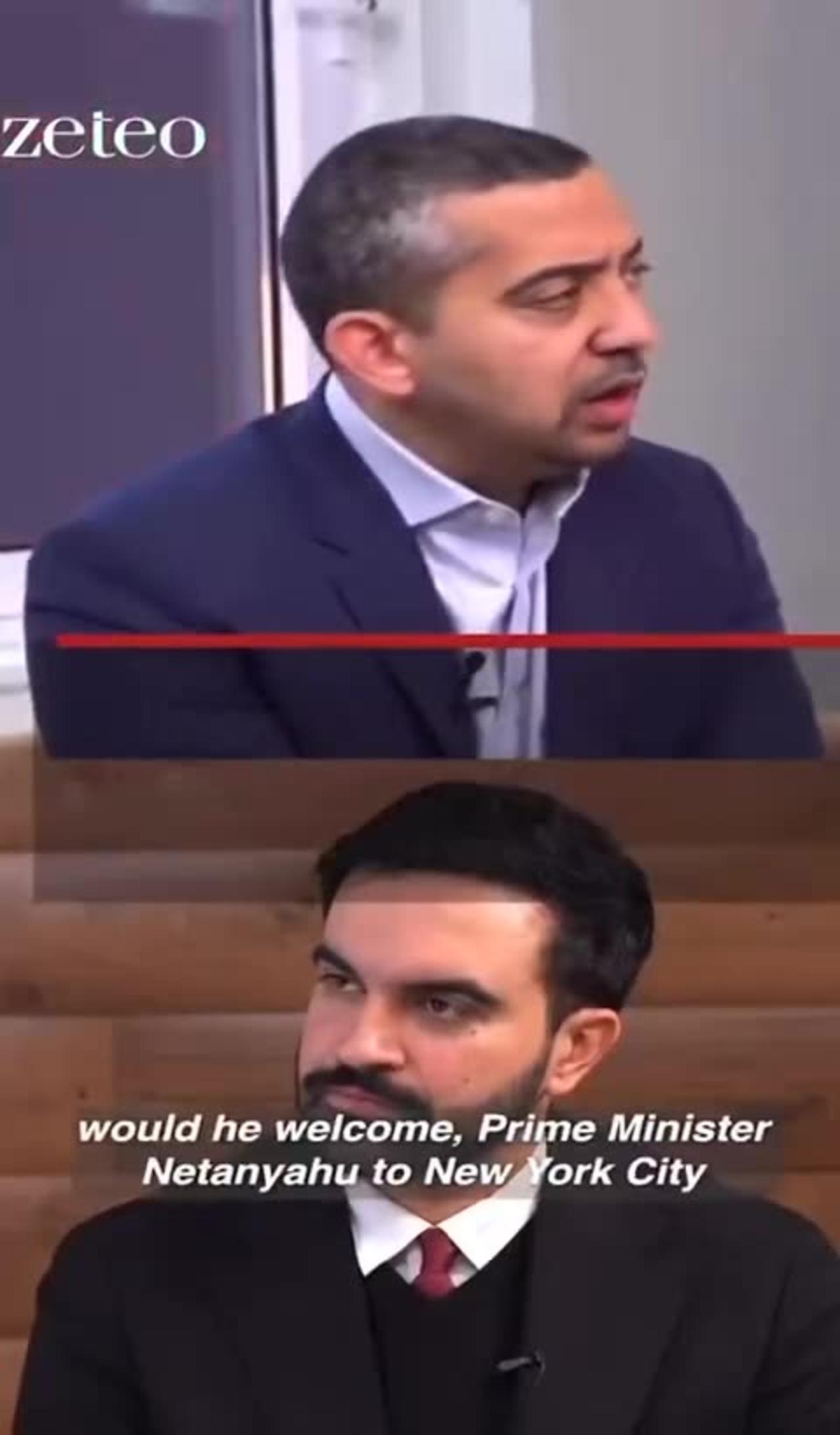 Meltdown over Talmudic diversity hire Muslim Mayor of NYC who would arrest Zionist Netanyahu.