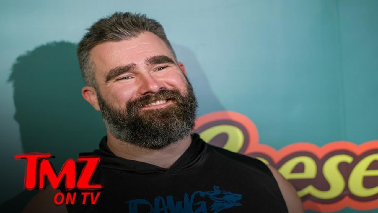 Jason Kelce Strips Down To Undies In Epic Entrance To Charity Event | TMZ TV