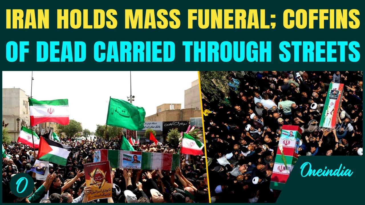 VIDEO: Iran Buries Hundreds After Israel’s Deadliest ATTACK in Decades; Mass Funeral Held in Mashhad
