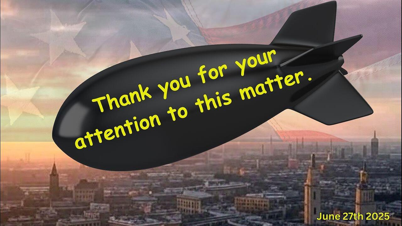 Thank You For Your Attention To This Matter