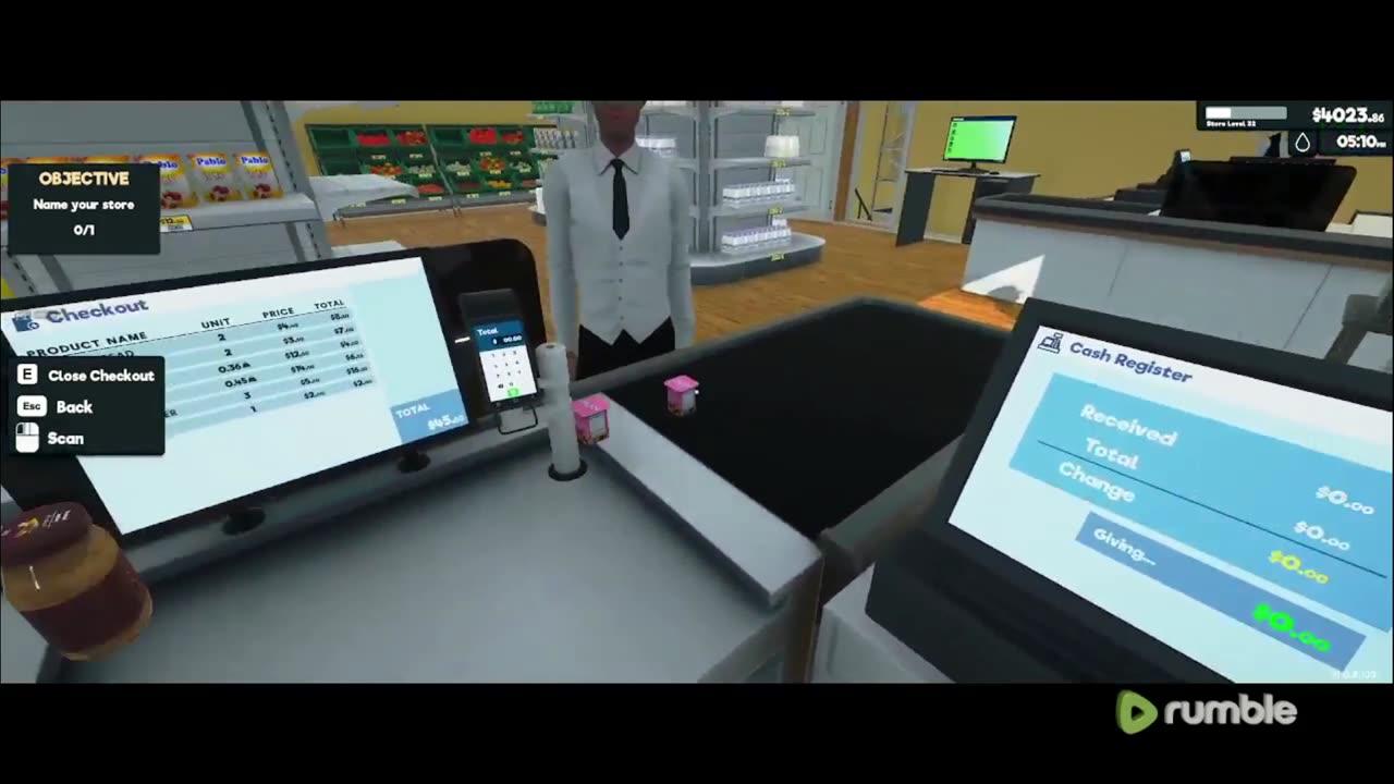 (Run to 100 follows! ) CHILL STREAM 6: Super market sim