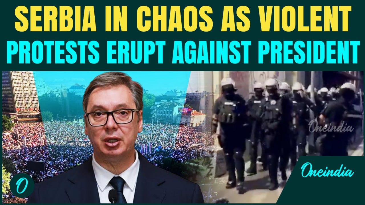 VIDEO: Serbia ERUPTS In Violent Protests As Anti-Vucic Rage Spreads Across Belgrade Streets