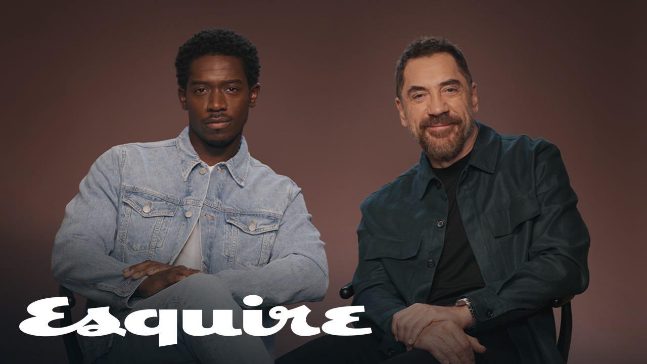 Javier Bardem & Damson Idris Talk Brad Pitt and Nando's Orders | Inquiring Minds | Esquire