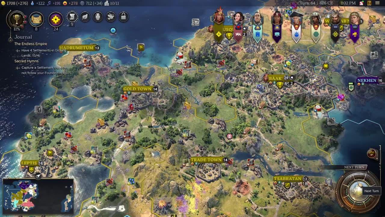 Pachacuta of Inca, Marathon, Deity - Sid Meier's Civilization 7!