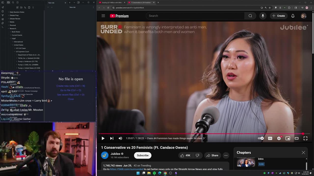 [Mirror] Destiny YouTube Stream