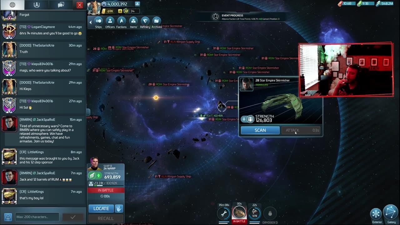 (server 709) Ops 27 New Commander - Just another Mining Monday - STFC Live Stream