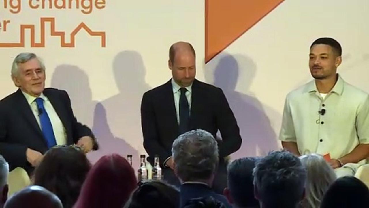Prince William joins Gordon Brown at special event