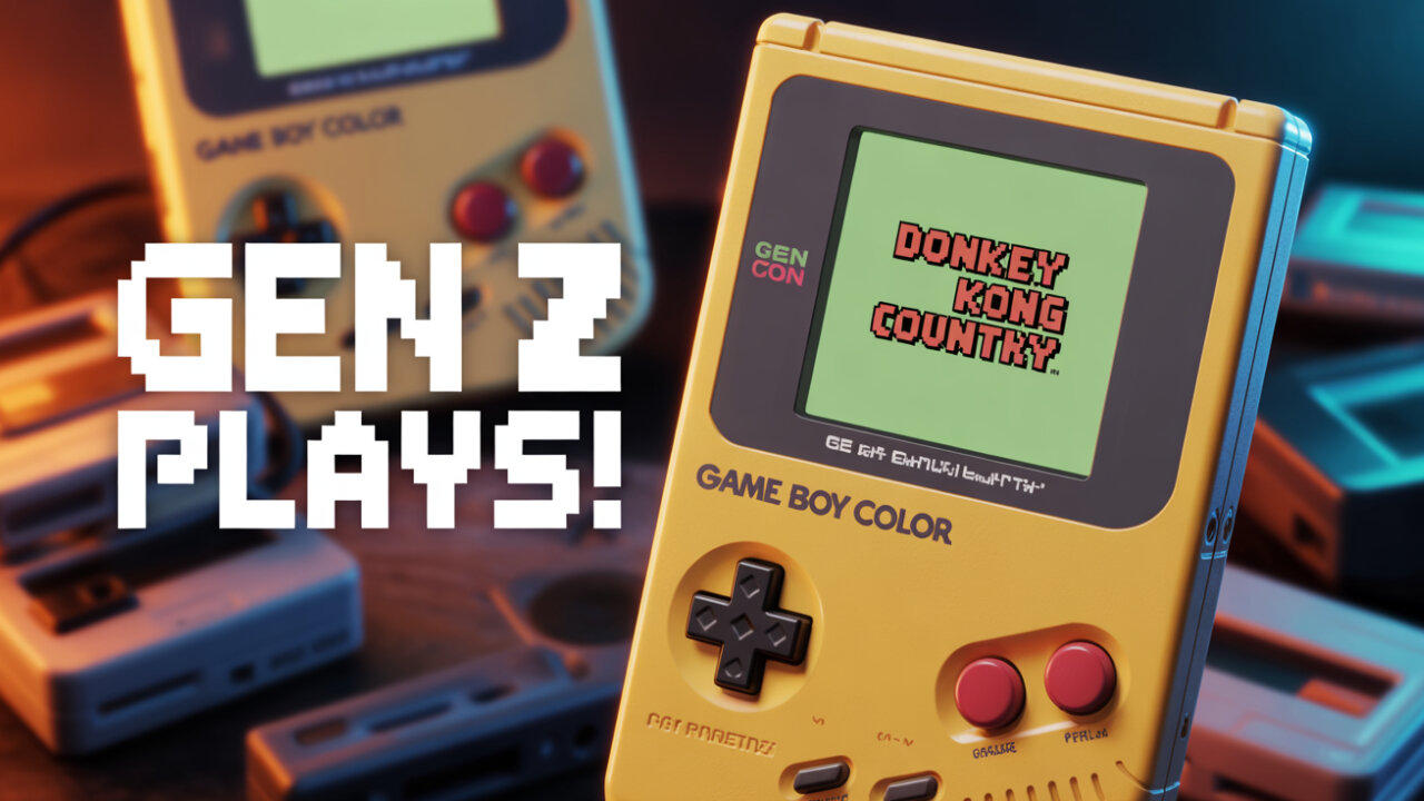 GEN Z TAKES ON DONKEY KONG COUNTRY ON GAMEBOY COLOR FOR THE FIRST TIME!