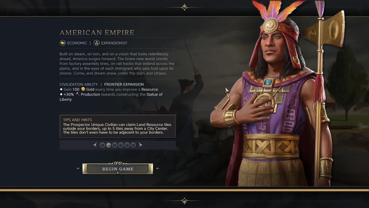 Pachacuti of Murica, Marathon, Deity - Sid Meier's Civilization 7!