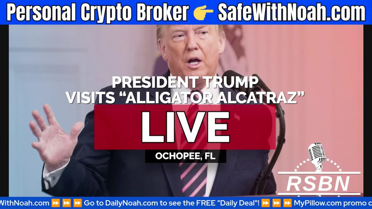 🟢 WATCH LIVE: President Trump at "Alligator Alcatraz"!