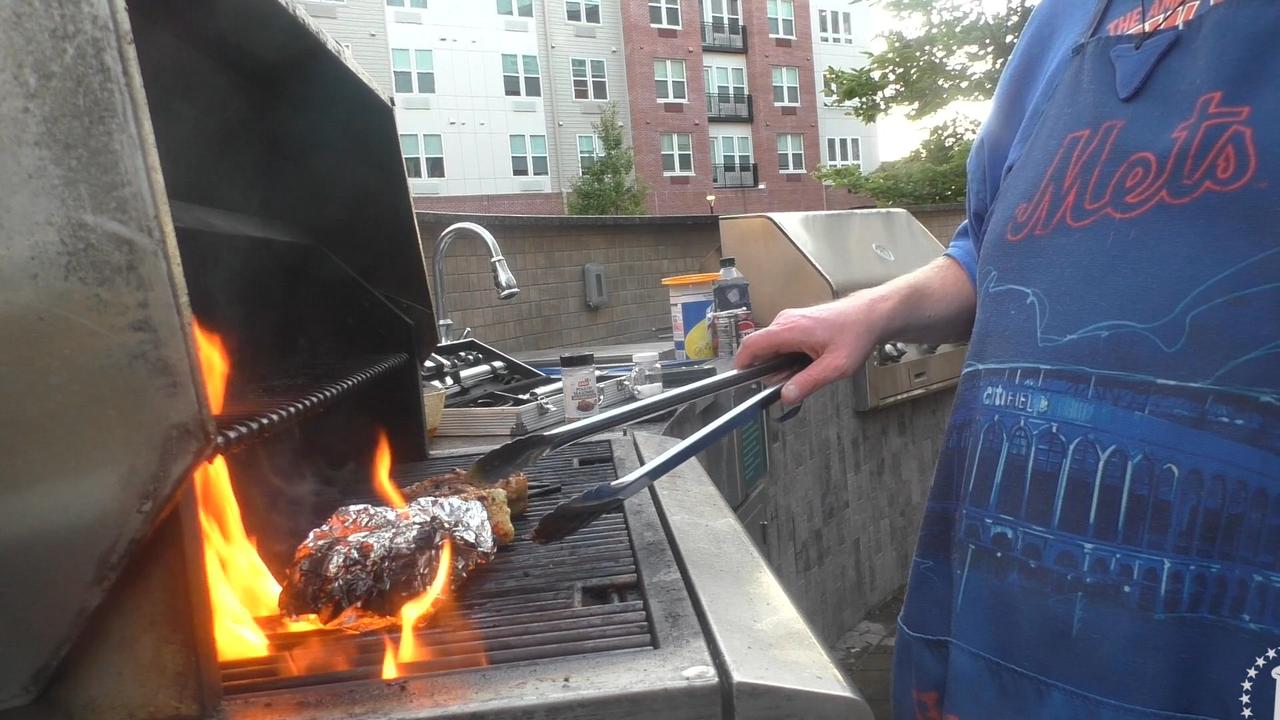 Tank Cooks Grilled Marinated Chicken