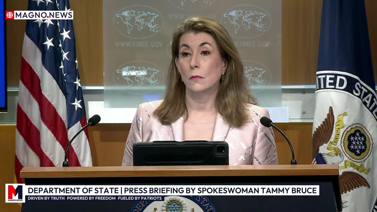🇺🇸 Tammy Bruce Press Briefing on Secretary Marco Rubio's Agenda at Department of State [LIVE]