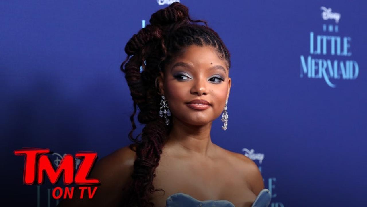 Halle Bailey Has Butt-Baring Wardrobe Malfunction, Mystery Man Likes It | TMZ TV
