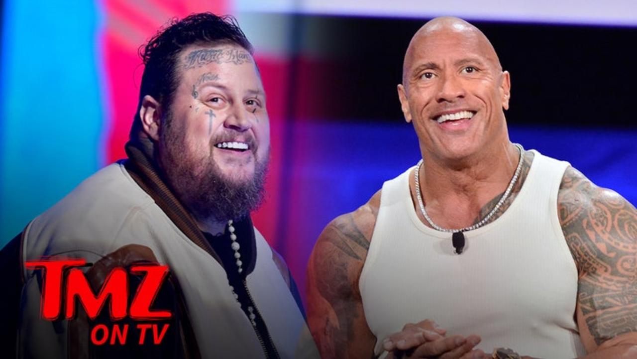 Jelly Roll, The Rock Meet For The First Time | TMZ TV