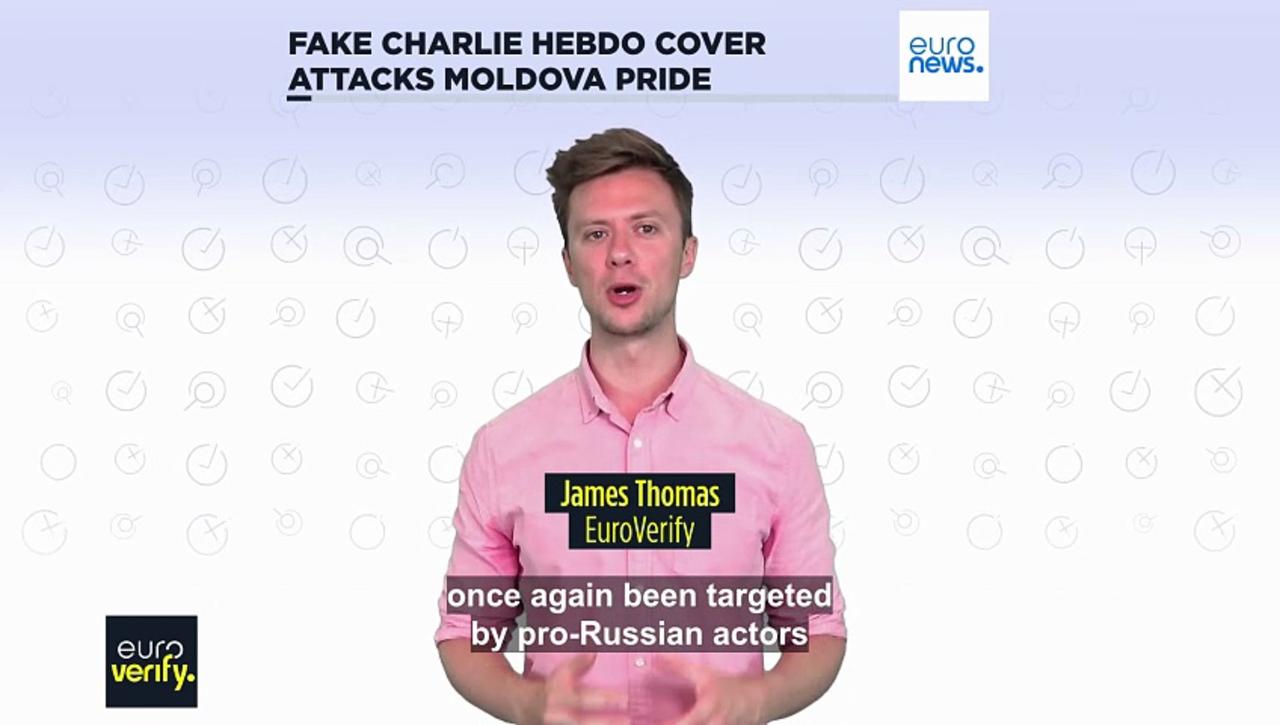 Fake Charlie Hebdo cover attacking Moldova Pride circulates online