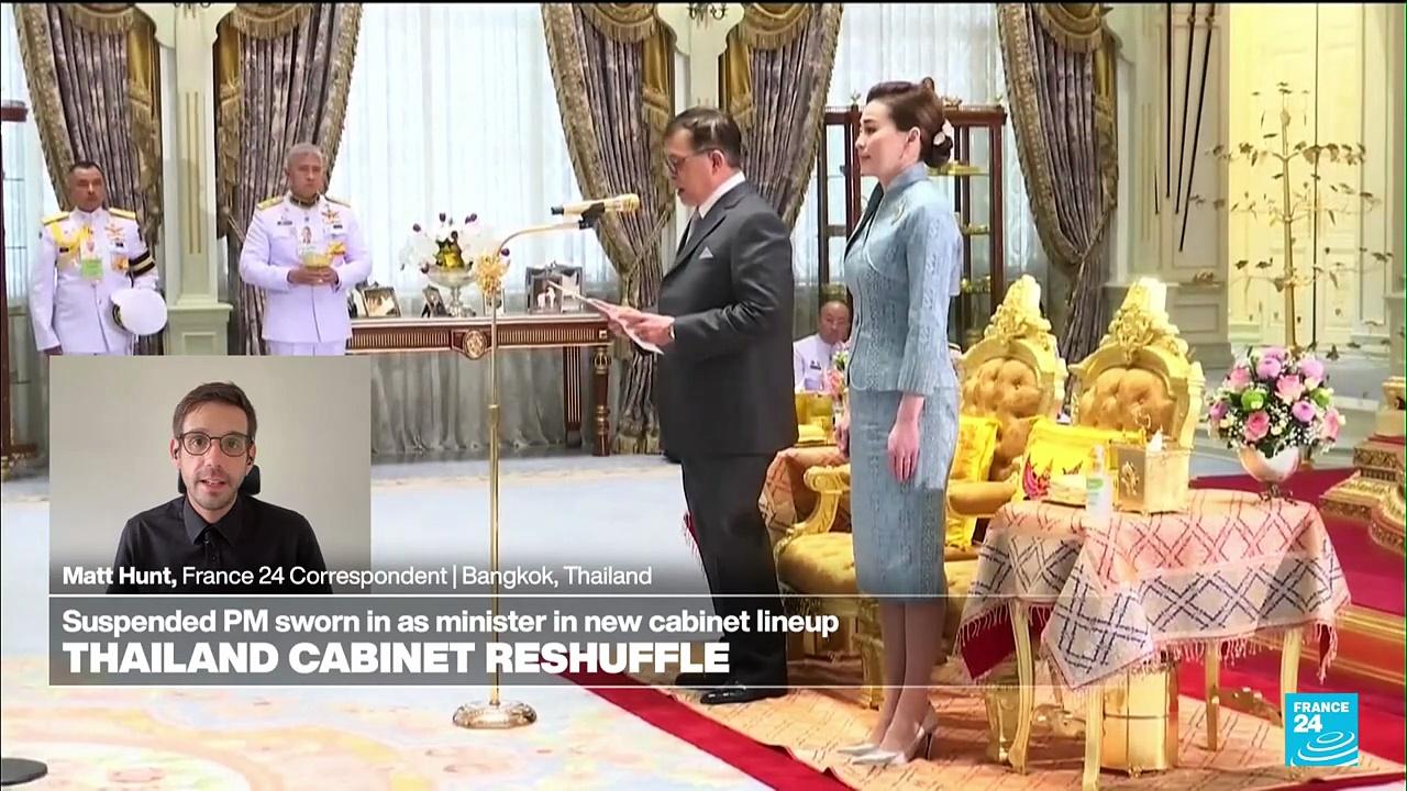 Thailand gets third leader this week as king swears in new cabinet