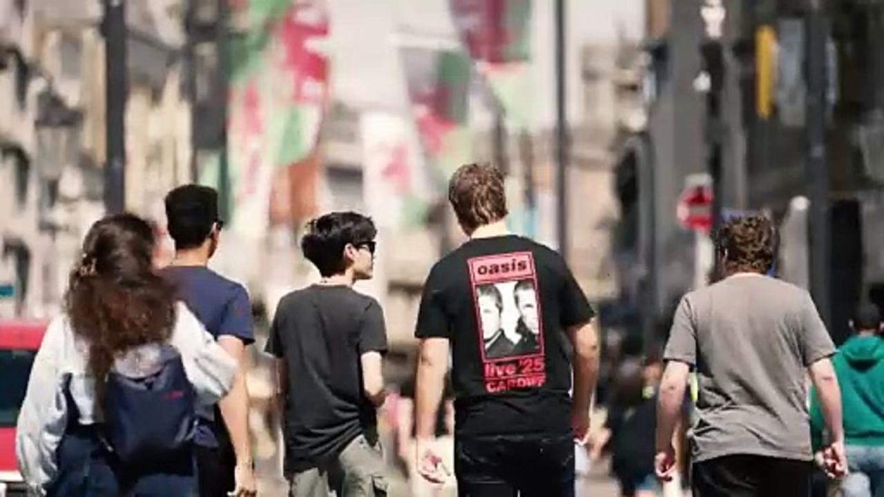 Fans gather in Cardiff for long-awaited Oasis tour
