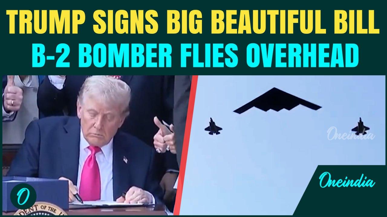 BREAKING: Trump Signs Multitrillion Dollar 'Big Beautiful Bill' After B-2 Flyover At White House