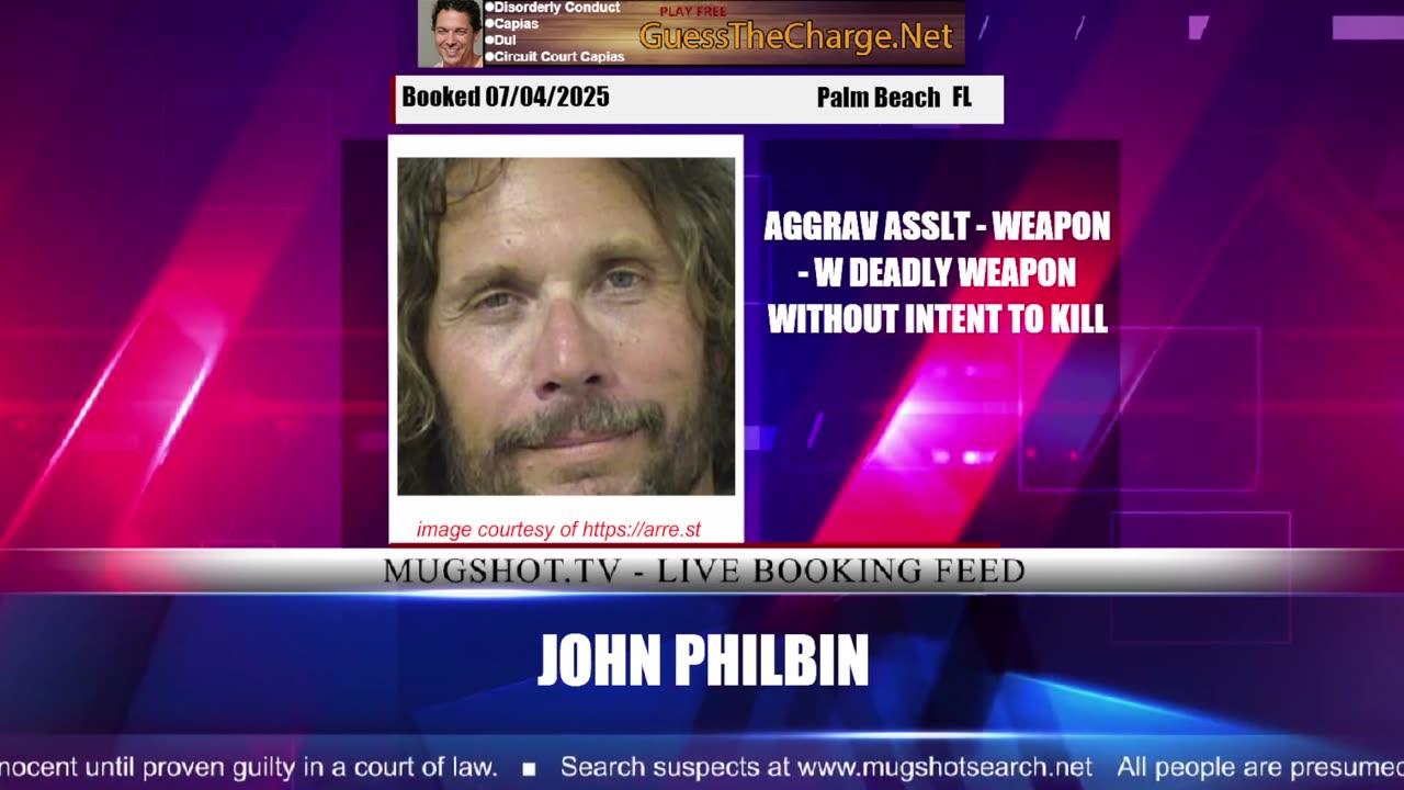 Mugshot TV - Live Arrest Booking Video Stream