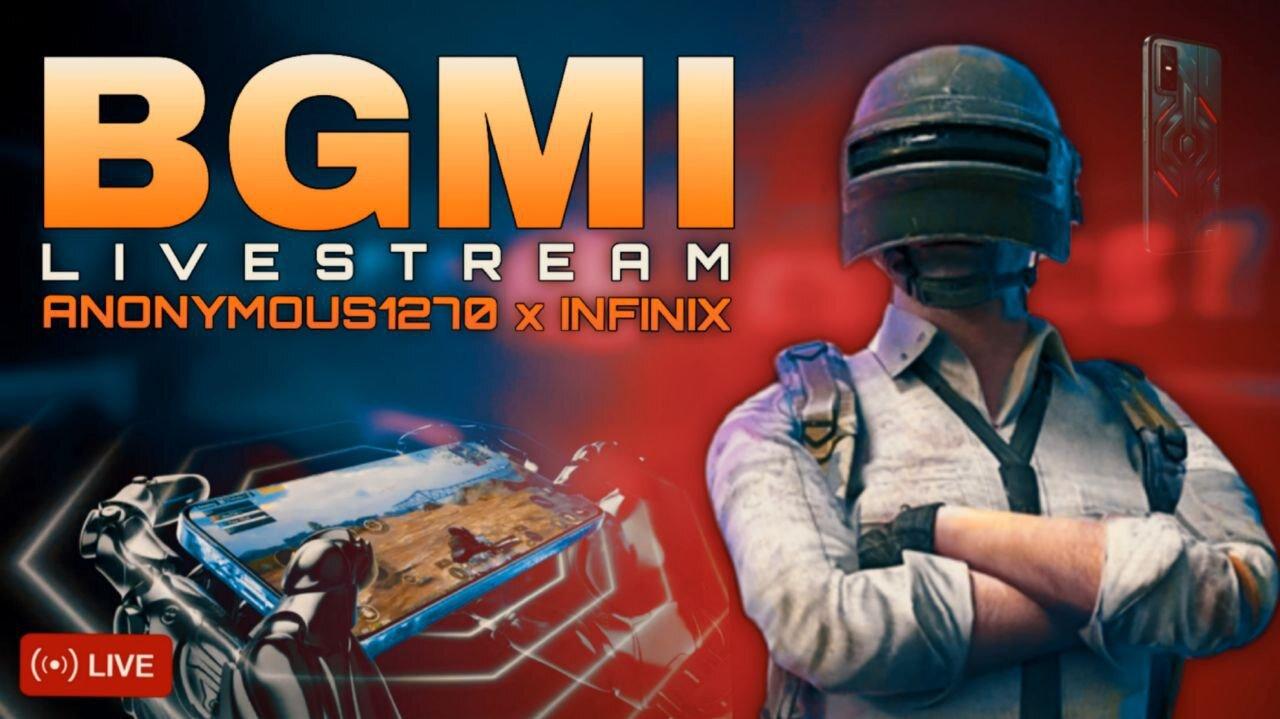 BGMI LIVE 🔥 Anonymous1270 x Infinix | Intense Squad Wipes & Clutch Moments | 120FPS