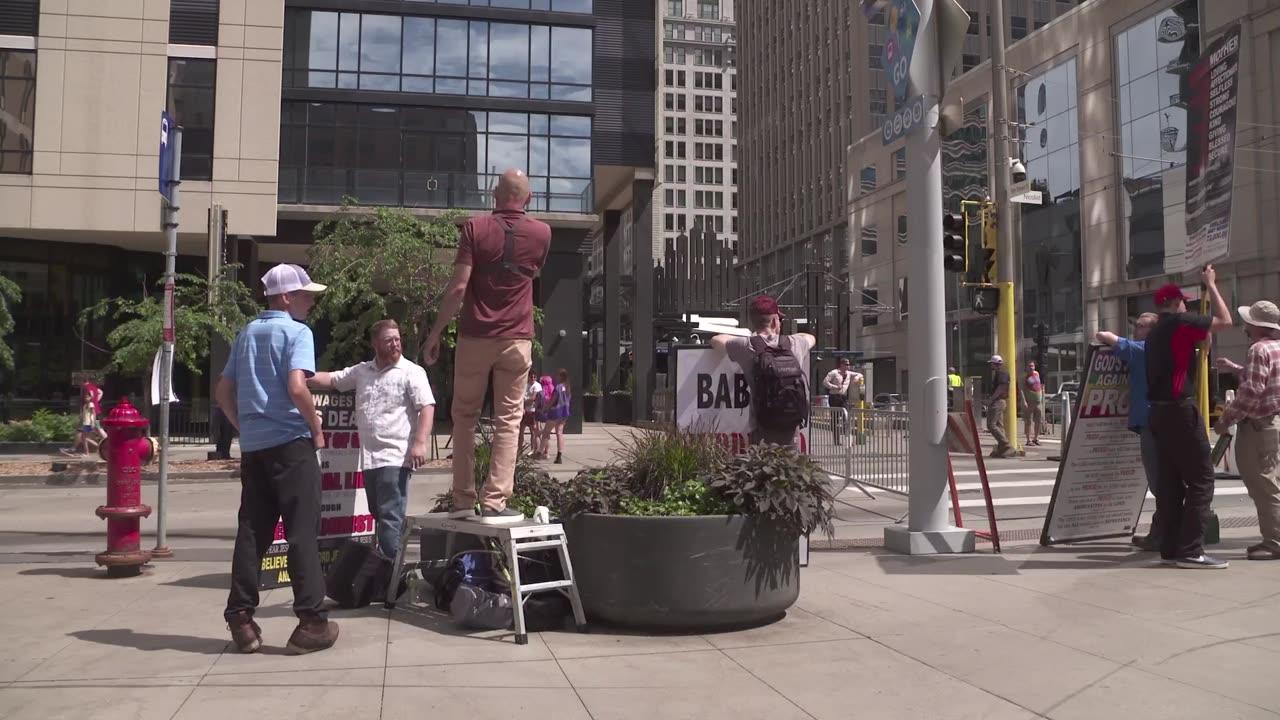Preaching at the Taste of Minnesota Event