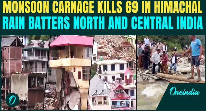 Himachal Monsoon Disaster Kills 69 As Landslides, Floods Wreck Roads | Red Alert In North India
