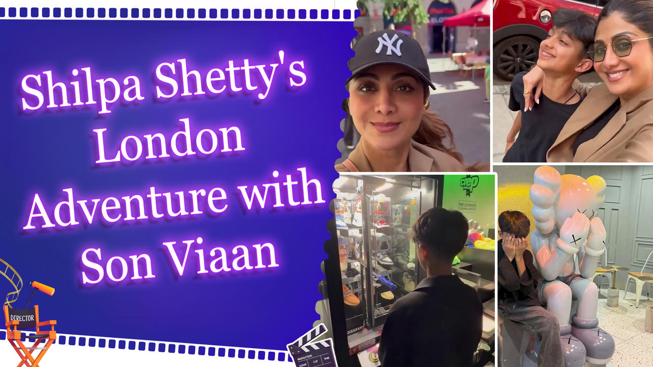 Shilpa Shetty shares a glimpse of her Sunday binge date with son Viaan in London