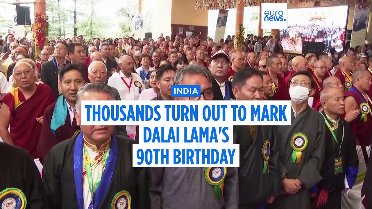 Thousands celebrate and pay tribute to the Dalai Lama as the global symbol turns 90