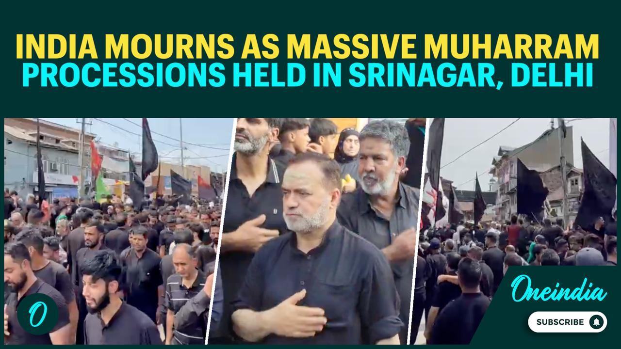 WATCH: Indian Streets Flooded With Muharram Processions As Thousands Honor Imam Hussain’s Sacrifice
