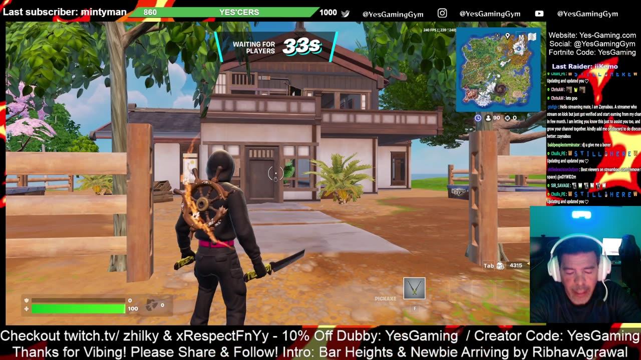 ALL NIGHT LIVE on Fortnite Daily Show with Host DjS Oh YES! Gaming in Fishers
