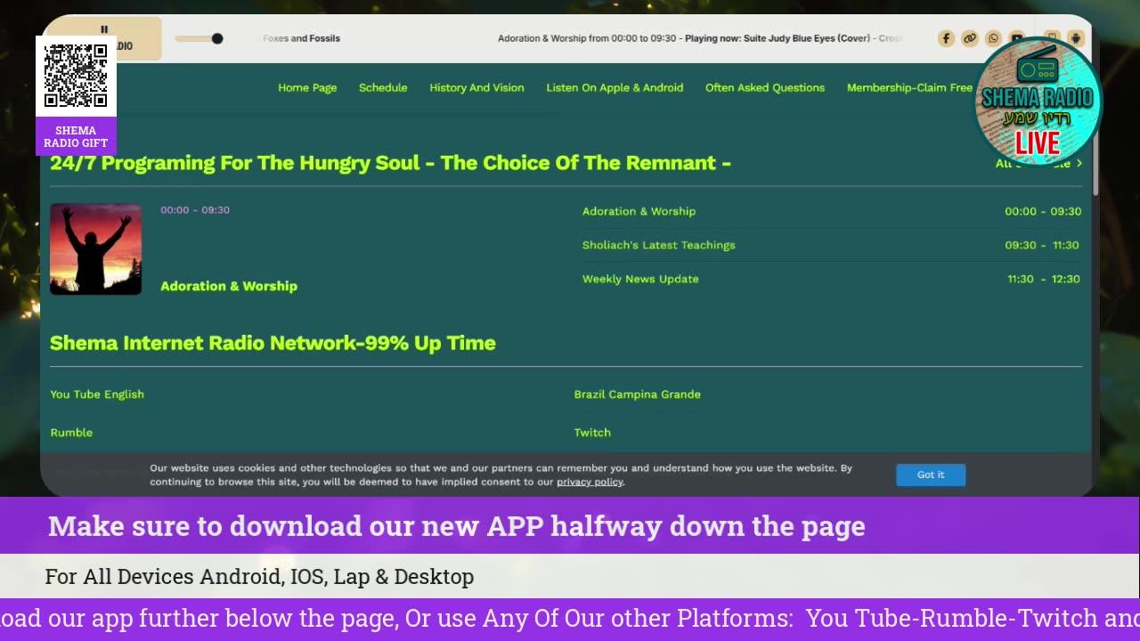 Shema Internet Radio Live Daily Stream