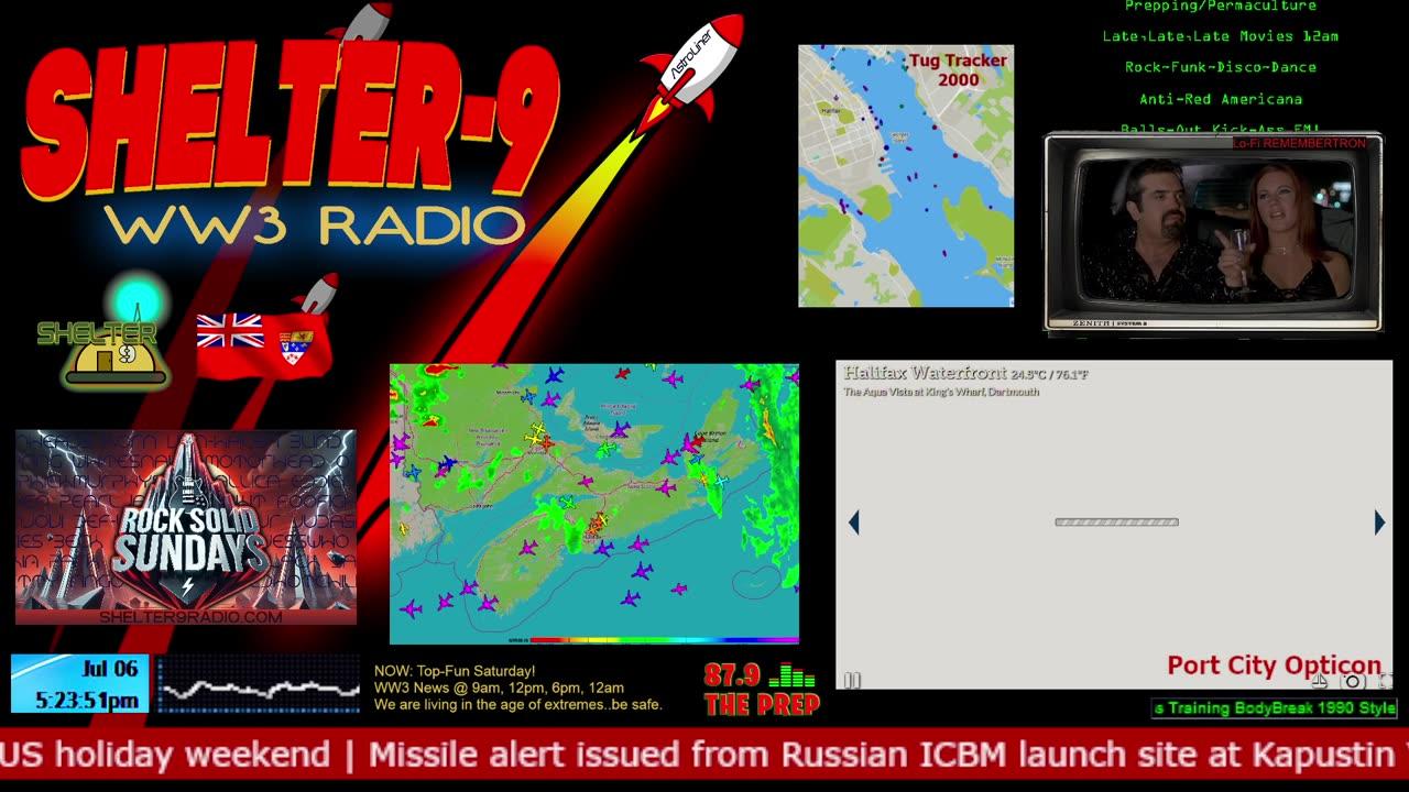 LIVE 24/7 Music/Wx/Prepping/WW3-News