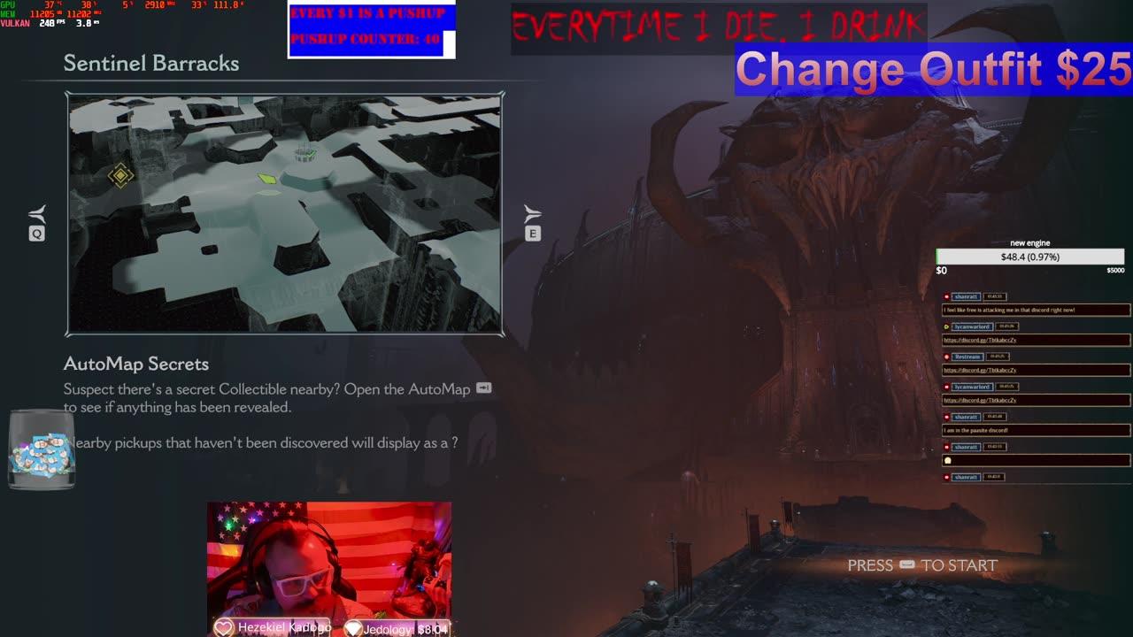 birthday stream. july day2. doom, poe, game demos
