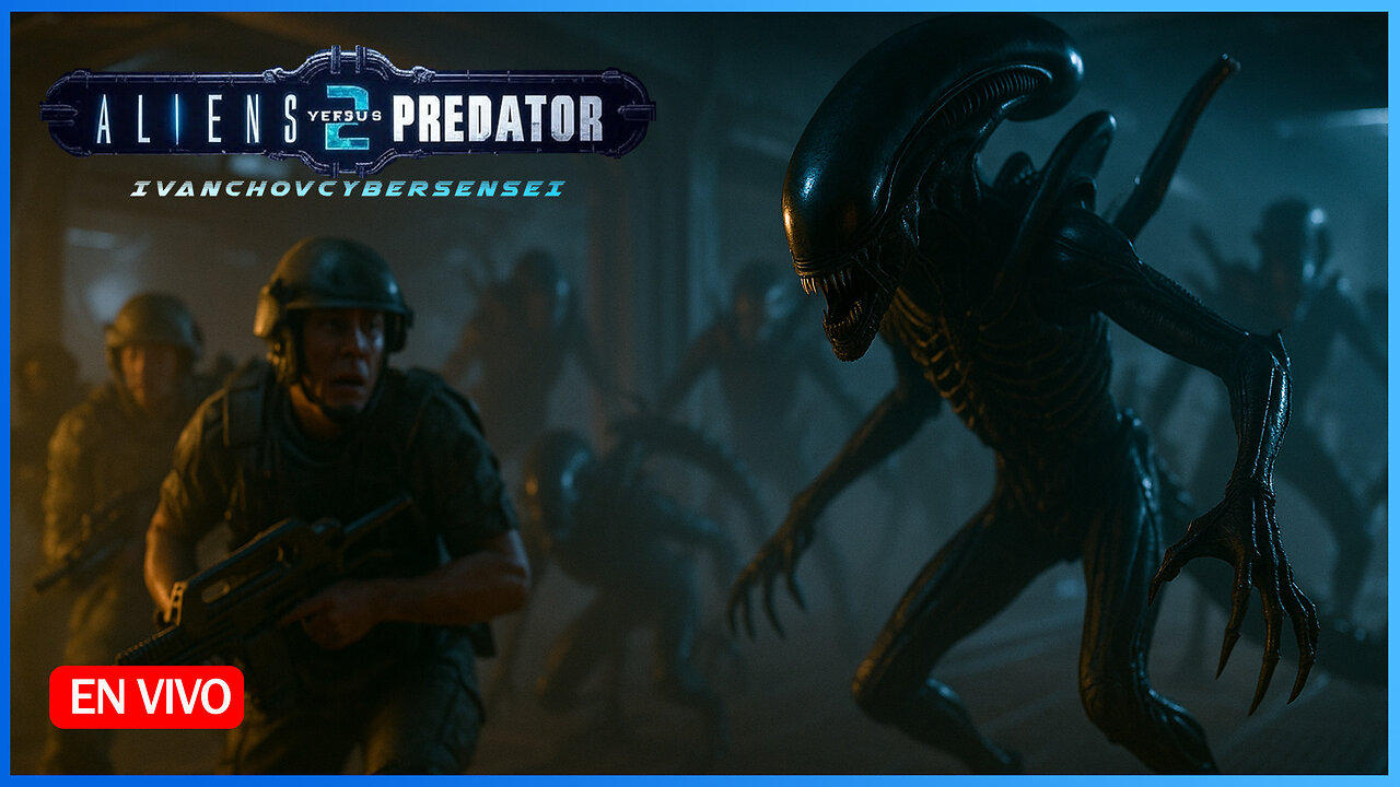 🔴 PREDALIEN [ Episodio 10] IvanchoVCyberSensei - LIVESTREAM / ALIENS VERSUS PREDATOR 2