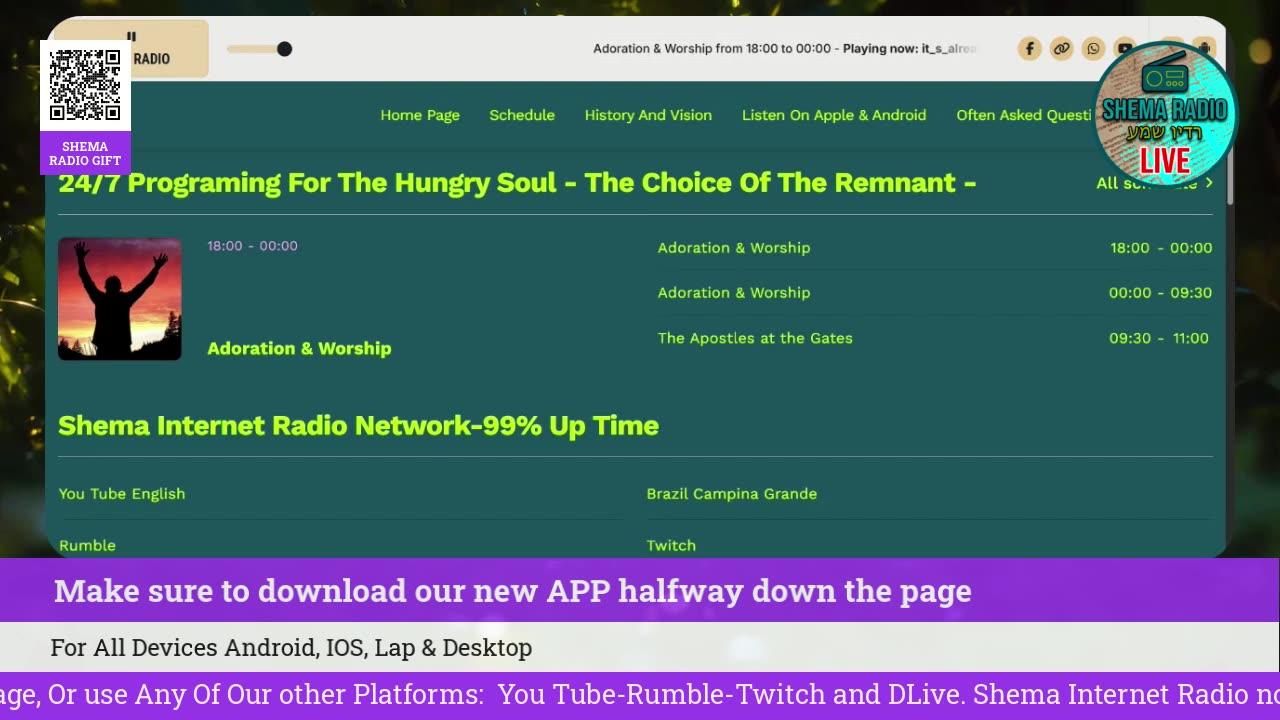 Shema Internet Radio Live Daily Stream