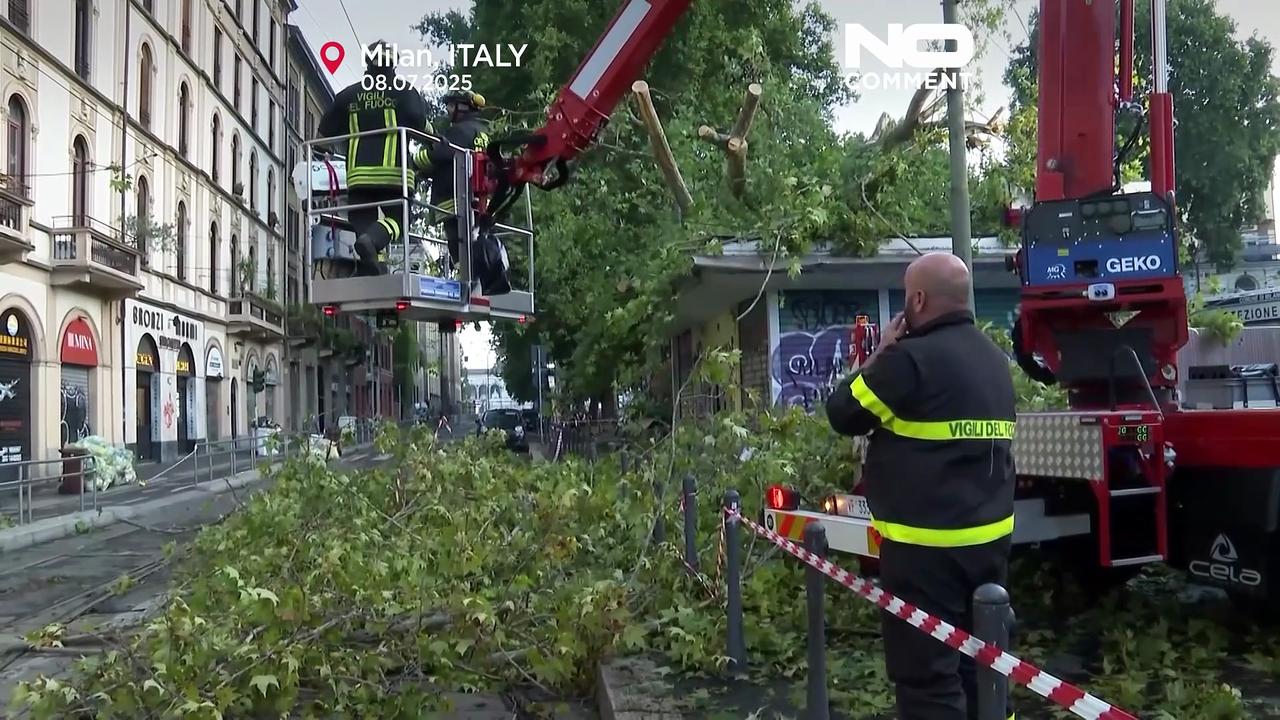 Violent storms strike central Europe following intense heatwave