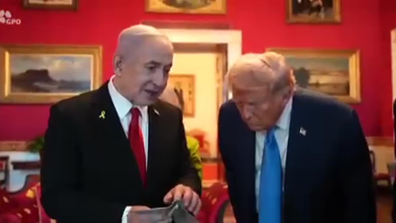 Two bros reunited. A video of Netanyahu’s visit to the White House.
